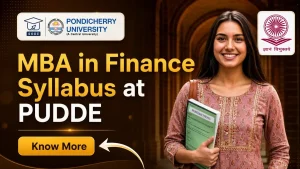 MBA in Finance Syllabus: Pondicherry University Distance Education